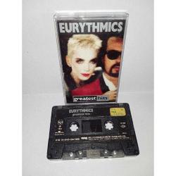 Kaset Eurythmics greatest hits albümü. 1991 kağıt Baskı. Orijinal