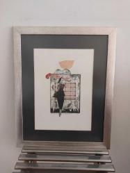 Hayati Misman – Gravür, 1999, “Balerin ve Keman”