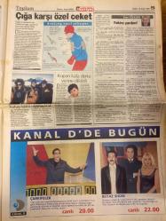 HÜRRİYET GAZETESİ DOĞUM GÜNÜ HEDİYESİ - 15 OCAK 1999 -TAM TAKIM 38 SAYFADIR -Sibel Can-Hakan Ural-Cavit Çağlar-Ertuğrul Özkök-Oktay Ekşi-Enis Yücel-Yücel Erez-Enver Yücel-Joachim Löw-Mustafa Doğan-Toshack-Suker-Hakan Şükür-Sermet Şükür-Fatih Terim-Filipe Filipescu-Ercan Ekdal-Metin Sertoğlu-Hasan Vlahmir-Adnan Sungur-Gökmen Öz-Semih Şentürk-Serhat Gazioğlu-Murat Çobanoğlu-Ozan Doğulu-Pelinsu Bektaş  3’üncü bahar karakış oldu-Sibel’i terk eden Hakan baba evinde-Yunan adasında-Kar geliyor-Çağlar’a Interbank haczi 51 trilyon-Alt alta iki haber-TÜSİAD’ı 2000’lere Yücaoğlu taşıyacak-Hooijdonk’a kanca-F.Bahçe’den daha iyisi yok-Galli’nin sakatlık korkusu-Tokat gibi son-Futbolu bırakabilir-Filipescu gitti-Milne’nin Top 9’u-Erkek güzeli yalancı çıktı-Dayak değil estetik-Pelinsu’dan tek kişilik şov-Ozan Doğulu’ya muhteşem kutlama  Karikatür ismi: Karalama defteri Çizer: Güz Aral