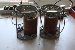 2 ADET METAL MUMLUK DETAYLAR RESIMLERDE VAR MUMLARI ILE BERABER (ANTIK KOLİ 27