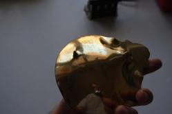 Vintage pirinç tepsi - Barok tarzı - Antika Fransız dekorasyonu  DETAYLAR RESIMLERDE (İ5 KASA