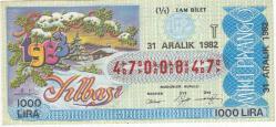 Milli Piyango Bileti 31 Aralık 1982 Tam T Harfi