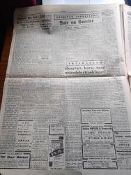 Cumhuriyet Gazetesi - 29 Nisan 1949 - umacı yazan Nadir Nadi Başmakale - Berlin'e dair görüşmeler kati bir safhaya girdi - yeni muhriplerimize Dün törenle sancak çekildi fotoğraf - Necmettin Sadak Amerika'daki basın konferansında fotoğraf - İtalya'da Mussolini için dua - Giresun ve Gelibolu tören esnasında Yavuz'un yanında fotoğraf - Cumhuriyet merkez bankası'nın raporu - mısır'dan gelecek heyet - İsrail'in kurulmasında Hitler'in rolü yazan Metin Toker - şair ve Serdar yazan İsmail Habib Sevük - Güneş Dün tutuldu - Atatürk diktatör müdür Yazan A. Muhtar Kumral kitabı inkılap kitabevinde - renkli sürprizler filmi Kadıköy Opera sinemasında - Muhterem Ticaret bakanımıza ariza yazan Burhan Felek - Filistin sulh Konferansı - Akdeniz Kupası maçları - İstiklal mahkemeleri Kanununu kaldıran tasarı - Safiye Ayla Taksim kristal'de - 1956 olimpiyatları avustralya'da yapılacak - bugünkü radyo programı - bulmaca - Muammer Karaca Opereti fuar yıldızı maksim'de - Good Year Lastikleri - Nivea Krem