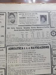 Cumhuriyet Gazetesi - 29 Nisan 1949 - umacı yazan Nadir Nadi Başmakale - Berlin'e dair görüşmeler kati bir safhaya girdi - yeni muhriplerimize Dün törenle sancak çekildi fotoğraf - Necmettin Sadak Amerika'daki basın konferansında fotoğraf - İtalya'da Mussolini için dua - Giresun ve Gelibolu tören esnasında Yavuz'un yanında fotoğraf - Cumhuriyet merkez bankası'nın raporu - mısır'dan gelecek heyet - İsrail'in kurulmasında Hitler'in rolü yazan Metin Toker - şair ve Serdar yazan İsmail Habib Sevük - Güneş Dün tutuldu - Atatürk diktatör müdür Yazan A. Muhtar Kumral kitabı inkılap kitabevinde - renkli sürprizler filmi Kadıköy Opera sinemasında - Muhterem Ticaret bakanımıza ariza yazan Burhan Felek - Filistin sulh Konferansı - Akdeniz Kupası maçları - İstiklal mahkemeleri Kanununu kaldıran tasarı - Safiye Ayla Taksim kristal'de - 1956 olimpiyatları avustralya'da yapılacak - bugünkü radyo programı - bulmaca - Muammer Karaca Opereti fuar yıldızı maksim'de - Good Year Lastikleri - Nivea Krem