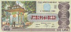 Milli Piyango Bileti 9 Temmuz 1983 Çeyrek N Harfi