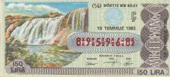 Milli Piyango Bileti 19 Temmuz 1983 Çeyrek Ç Harfi