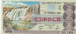Milli Piyango Bileti 19 Temmuz 1983 Çeyrek K Harfi