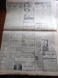 Cumhuriyet Gazetesi - 11 Aralık 1951 - İşletmeler Bakanı Hakkı Gedik Dün Vazifesinden İstifa Etti - İkinci Rus Notasına Niçin Cevap Vermedik - Beyaz Sarayda Dün Yapılan Toplantı - Yeni Araba Vapurumuz Kızkulesi  fotoğraf - Belediyecilik Derneği Kongresi Açıldı - Atina Büyükelçimiz Ruşen Eşref'in Sıhhi Durumu- Afrika'dan Geliyorum 21 yazan Haldun Sel Yazı Dizisi - İnsan Hakları Ve Yıldönümleri yazan A. Adnan Adıvar - 2000 Yılın Sevgilisi Yazan Refik Halid Karay - 1951 Nobel Mükafatları - Paris'te 6000 Arap Tevkif Edildi -  politika ve iş yazan Burhan Felek - Kore savaş birliğimizin eski komutanı tümgeneral Tahsin Yazıcı Ankara'da - Üçüncü Kore Kafilesi İle Yurda Dönen Kahramanlar - İki Sergi Yazan Güvemli - Sormagir Tuluat oyunu Muammer Karaca maksim'de - İngiltere'de Profesyonel Futbol Endüstrisi - Borsa - Köy Düğünleri İçin Tedbir Alındı - Yeni Ses Opereti Guguk 50. Temsil -Chevrolet Pikap Volvo T31 Traktör - şehir komedi tiyatrosunda Dimyata giderken oyunu - dans kraliçesi filmi