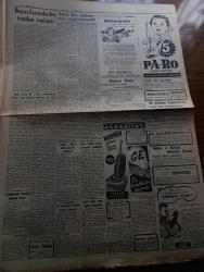 Cumhuriyet Gazetesi - 11 Aralık 1951 - İşletmeler Bakanı Hakkı Gedik Dün Vazifesinden İstifa Etti - İkinci Rus Notasına Niçin Cevap Vermedik - Beyaz Sarayda Dün Yapılan Toplantı - Yeni Araba Vapurumuz Kızkulesi  fotoğraf - Belediyecilik Derneği Kongresi Açıldı - Atina Büyükelçimiz Ruşen Eşref'in Sıhhi Durumu- Afrika'dan Geliyorum 21 yazan Haldun Sel Yazı Dizisi - İnsan Hakları Ve Yıldönümleri yazan A. Adnan Adıvar - 2000 Yılın Sevgilisi Yazan Refik Halid Karay - 1951 Nobel Mükafatları - Paris'te 6000 Arap Tevkif Edildi -  politika ve iş yazan Burhan Felek - Kore savaş birliğimizin eski komutanı tümgeneral Tahsin Yazıcı Ankara'da - Üçüncü Kore Kafilesi İle Yurda Dönen Kahramanlar - İki Sergi Yazan Güvemli - Sormagir Tuluat oyunu Muammer Karaca maksim'de - İngiltere'de Profesyonel Futbol Endüstrisi - Borsa - Köy Düğünleri İçin Tedbir Alındı - Yeni Ses Opereti Guguk 50. Temsil -Chevrolet Pikap Volvo T31 Traktör - şehir komedi tiyatrosunda Dimyata giderken oyunu - dans kraliçesi filmi