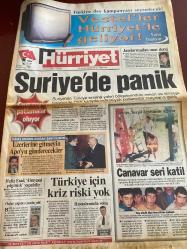 HÜRRİYET GAZETESİ DOĞUM GÜNÜ HEDİYESİ - 10 EKİM 1998 -TAM TAKIM 48 SAYFADIR -Cem Bakioğlu-Hafız Esad-Muharrem Sarıkaya-Harouti Demirtaş-Oktay Ekşi-Ertuğrul Özkök-Serpil Yeşilyurt-Mustafa Doğan-Berkant-Emre-Ribbeck-Tanju Yavuz-Gürcan Bilgiç-Yavuz Gökmen-Oktay-Kürşat-Şeref Görkey-Melahat Gürkan-Süreyya Ağaoğlu-Türkan Akyol-Filiz Dinçmen-Füruzan İkinciogulları-Ferdane Bozdoğan Erberk-Keriman Halis-Rukiye Ruşen Kararı-Feriha Sanerk-Suat Berk-Asaf Gönül Öymen-Sami Demir-Misgaret Çallıoğlu-Güzide Amark-Berlan Zeki Üngör-Mevlüt Kulak-Semra Dinçer-Güler Karakülah-Lale Orta-Gül Esin-Semih Berksoy-Samiye Morkaya-Halide Ural Türkönen-Sabiha Gökçen-Betül Diker-Fazlı Sevket Giz-Emel Gazimihal-Tüzünkan Koşariglu-Feriha Tevfik-Adile Ayda-Dervişe Koç-Ülkü Sema Toksöz-Neriman Nefçi-Firdevis Menteşe-Münevver Göze-Sabiha Ecebilge-Orhan Yılmazkaya  Suriye’de panik-Üzerlerine gitmeyin Apo’yu gönderecekler-Türkiye için kriz riski yok-Canavar seri katil-Ümitler bir harika-Ribbeck’in taktiği sır-Haydi tarih y