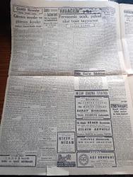 Cumhuriyet Gazetesi - 7 Mart 1944 - sürüp giden yersiz münakaşa yazan Yunus Nadi Abalıoğlu Başmakale - İngiliz gazetelerinin silah verme işinde yeni neşriyatı - meclis dün açıldı - Millet Meclisi toplantı halinde fotoğraf - Toprak ofisi namına 15 bin liralık bir yolsuzluk - Filistin meselesi Amerika'da hasıraltı edildi - hariciye vekili Numan Menemencioğlu dün İstanbul gazetecileri ile konuştu - Almanya üzerinde dünkü Hava meydan Muharebesi - Trabzon şilepi bir haftaya kadar geliyor - Kızılordu Rumen hududuna 18 Km. mesafeye geldi - yeni Sovyet taarruzuna hedef olan sahayı gösterir harita - Cemal Nadir Karikatür - Amerika Genelkurmay Başkanı general Marshall - güreşen insanlar ve güneşten develer Yazan İsmail Habip Sevük - Vali Lütfi Kırdar Ankara'ya gitti - çılgın sevgili filmi Sümer sinemasında - lokantalarda karne mukabilinde ekmek verilecek - zelzele felaketzedeleri menfaatine Sanayi sinemasında ve Taksim belediye gazinosunda etkinlik - uğraşmak istemiyoruz yazan Burhan Felek