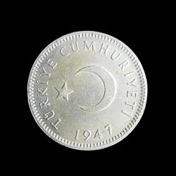 1947 1 lira KM#883 ÇA/AU-10