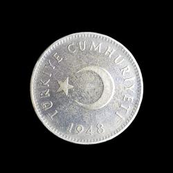 1948 1 lira KM#883 ÇA/AU-58