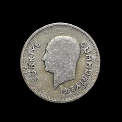 1935 50 Kuruş KM#865 Gümüş