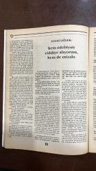 VARLIK EDİBİYAT VE SANAT DERGİSİ - SAYI:  1012 TARİH: OCAK 1992  YAŞAR NABI NAYIR - ÜNSAL OSKAY - AHMET OKTAY - HULKI AKTUNÇ - ALI AKAY - SAMİYE YALTIRIM - SALÂH BİRSEL - SULHİ DÖLEK - CEMAL SÜREYA - MAZHAR CANDAN - ZAHİR GÜVEMLİ - FİGEN ERGİN - ZÜLFÜ LİVANELİ - AHMET HAŞİM - SAMİ KARAÖREN - ÜLKÜ AYVAZ - FERİDUN ANDAÇ - HÜSEYİN HAYDAR - YALVAÇ URAL - REFİK DURBAŞ - OKAY GÖNENSİN - AZİZ ÇALIŞLAR - ONAT KUTLAR - NEŞE CEHİZ - ATİLLA ŞENKON - MUSTAFA ASLAN - FÜSUN AKATLI - ÇETİN ALTAN - CEVAT ÇAPAN - VEDAT GÜNYOL - DOĞAN HIZLAN - FAHİR İZ - ARSLAN KAYNARDAĞ - HİLMİ YAVUZ - TAHSİN YÜCEL - CEVDET KUDRET - FETHİ NACİ - BAHRIYE ÜÇOK - GÜNER  POPÜLER KÜLTÜR VE BİZ - NAZIM HİKMET 90 YAŞINDA - KENDİNİ ANIMSA EY AKIL - TRUVA KATIRI - HAFTADA BİR CEMAL SÜREYA - ZAHİR GÜVEMLİ’NİN AĞAÇLARI - AKADEMİ KİTABEVİ ÖDÜLLERİ - KÜLTÜR VE EDEBİYAT ÖDÜLLERİ - SEDAT SİMAVİ VAKFI EDEBİYAT ÖDÜLÜ - BAHRİYE ÜÇOK İNCELEME VE ARAŞTIRMA ÖDÜLÜ  TRUVA KATIRI HİKAYESİ YAZAN : SULHİ DÖLEK  ZAHİR GÜVEMLİ’NİN  - 64 SAYFA