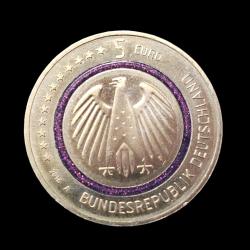 Almanya 5 Euro, Dünya Gezegeni (Planet Earth) - 2016A KM#348 ÇİL/MS-66