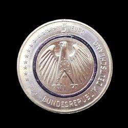 Almanya 5 Euro, Dünya Gezegeni (Planet Earth) - 2016F KM#348 ÇİL/MS-65