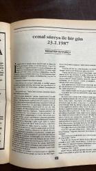 VARLIK EDİBİYAT VE SANAT DERGİSİ - SAYI: 1000 TARİH: OCAK 1991  YAŞAR NABI NAYIR - CEMAL SÜREYA - ALTAY ÖKTEM - MURAT YALÇIN - BİLGE KARASU - TURGUT UYAR - EDİP CANSEVER - NÂZIM HİKMET - BEHÇET NECATİGİL - KEMAL ÖZER - CEYHUN ATUF KANSU - ECE AYHAN  SAYI GENÇLİK ÖDÜLLERİ - ÖLÜM YILDÖNÜMÜNDE CEMAL SÜREYA - ASYA AFRİKA YAZARLAR BİRLİĞİ TOPLANTISINDAN İZLENİMLER - KIRMIZI TÜYÜN DÜŞÜŞÜ - ŞİİRİ HAYATIN İÇİNDE YEŞERTMEK - KILAVUZ - GECE - GÖÇMÜŞ KEDİLER BAHÇESİ  KIRMIZI TÜYÜN DÜŞÜŞÜ HİKAYESİ YAZAN : ALTAY ÖKTEM  ŞİİRİ HAYATIN İÇİNDE YEŞERTMEK HİKAYESİ YAZAN : ALTAY ÖKTEM  KILAVUZ HİKAYESİ YAZAN : BİLGE KARASU -  34 SAYFA