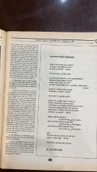 VARLIK EDİBİYAT VE SANAT DERGİSİ - SAYI: 1000 TARİH: OCAK 1991  YAŞAR NABI NAYIR - CEMAL SÜREYA - ALTAY ÖKTEM - MURAT YALÇIN - BİLGE KARASU - TURGUT UYAR - EDİP CANSEVER - NÂZIM HİKMET - BEHÇET NECATİGİL - KEMAL ÖZER - CEYHUN ATUF KANSU - ECE AYHAN  SAYI GENÇLİK ÖDÜLLERİ - ÖLÜM YILDÖNÜMÜNDE CEMAL SÜREYA - ASYA AFRİKA YAZARLAR BİRLİĞİ TOPLANTISINDAN İZLENİMLER - KIRMIZI TÜYÜN DÜŞÜŞÜ - ŞİİRİ HAYATIN İÇİNDE YEŞERTMEK - KILAVUZ - GECE - GÖÇMÜŞ KEDİLER BAHÇESİ  KIRMIZI TÜYÜN DÜŞÜŞÜ HİKAYESİ YAZAN : ALTAY ÖKTEM  ŞİİRİ HAYATIN İÇİNDE YEŞERTMEK HİKAYESİ YAZAN : ALTAY ÖKTEM  KILAVUZ HİKAYESİ YAZAN : BİLGE KARASU -  34 SAYFA