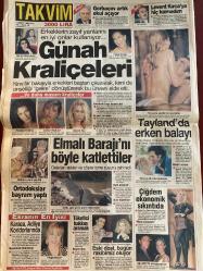 TAKVİM GAZETESİ DOĞUM GÜNÜ HEDİYESİ - 14 MART 1995 -TAM TAKIM 10 SAYFADIR- GAZİ OLAYLARI - Şükran Özçakmak-Aydın Soylu-Mihail Gorbaçov-Levent Kırca-Hikmet Çetin-Matild Manukyan-Hülya Avşar-Ayşegül Aldinç-Canan Mutluer-Gözde Tan-Ajda Pekkan-İlknur Bozkurt-Özlem Selanik-Bülent Ersoy-Seren Serengil-Harika Avcı-Fatih Ürek-Ahu Tuğba-Özlem Kaymaz-Hakan Ural-Demet Akalın-Seda Sayan-Mahsun Kırmızıgül-Güler Kazmacı-Mesut Yılmaz-Turgut Yılmaz-Haydar Aliyev-Hikmet Çetin-Nazmiye Hanım-Cindy Crawford-Eric Cantona-Saffet Dağdeviren-Daum-Kocha-Sergen-Suat-Kenan  Vatandaş tuzağa düşme-Türkiye hepimizin-Olayı büyüten küçük gruplar-Sonuç: Olaylar Türkiye düşmanlarınca kışkırtılmaktadır-16 ölü 150 yaralı-Günah kraliçeleri-Elmalı Barajı’nı böyle katlettiler-Ortodokslar bayram yaptı-Ekranın en iyisi-Tayland’da erken balayı-Çiğdem ekonomik sıkıntıda-Ateşli öpücüğe hayır-Özlem Kaymaz’ı kandıramadılar-Hollywood nostaljisi-Amerika’dan gelen ödül-Yılmazlar’ın malvarlığı araştırılıyor-İşimi yapıyorum-Politika-Hi