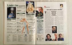 AKTÜEL – SAYI 390 – 7/13 OCAK 1999 – 130 SAYFA – AHMET ALTAN ARTIK HER HAFTA AKTÜEL’DE – HERKESE ÜÇ MİLYONLUK ANSİKLOPEDİ: KÖPEKLER – SES UZMANI PROF. ERDOĞAN SÜRAT’TEN İDDİA: “ATATÜRK’ÜN İLAHİSİ VARDI, İMHA EDİLDİ” – ANKARALI MEDYUM BİLGİN: “SEVAL TÜRKEŞ’İ MERHUM EŞİYLE GÖRÜŞTÜRÜYORUM” – TÜRKEŞ’İN RUHU “AYŞE” BEDENDE – “TÜPSÜZ ÖZGÜR SEKS”: BEKAR ERKEĞİN YENİ SİLAHI – EVDE TİMSAH, YILAN, İGUANA BESLEME MODASI – “DEPRESYONDAYIM VETERİNER BEY”: HAYVANLARIN RUHSAL SORUNLARI – KIBRIS’A BARIŞ HAREKATI: RUM VE TÜRK İŞADAMLARI BULUŞUYOR – KURT COBAIN’İ KİM ÖLDÜRDÜ? – NAZIM, 12 EYLÜL’E AKRABA MI? – UFO’CU MADONNA – FİORELLA TERENZİ’DEN UZAY MÜZİĞİ – TOP MODELLERİN RÜYA EVLERİ – “İSMARLAMA SİNEMA” – DORIS LESSING: “İDEALİZM ÖLDÜRÜCÜDÜR” – “BİLANÇO 98”: CUMHURİYET’İN GAYRİRESMİ DÖKÜMÜ – BRUCE SPRINGSTEEN’DEN ÇEKMECEDEKİ HAZİNE – TUNA ÖTENEL’DEN “KÜSKÜN CAZCI” – CMUK’UN SORGUDA AVUKAT HAKKINI YOK EDEN YÖNETMELİĞİ – DARÜŞŞAFAKA’DA ÖĞRENCİ SEFERBERLİĞİ – 30 BİN KELEBEĞİ OLAN DOKTOR – BOLAS ÖRÜMCEĞİ