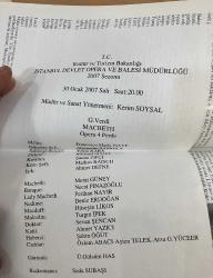 İstanbul Devlet Opera ve Balesi 2007 MACBETH Verdi Synopsis Kitapçık