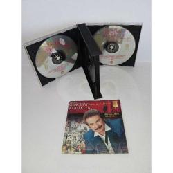 CD Orhan Gencebay klasikleri 68'den 83'e ilk 15 yıl sizin seçtikleriniz. 1998 sarı bandrollü dönem baskı box albüm.2 disk. Dinlemeyi etkilemeyen çizikler var. Sorunsuz çalışıyor. Kitapçık sağ alt köşeden birbirine yapışmış.
