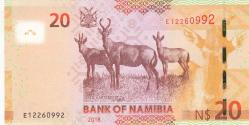 Namibya 20 Dolar 2018 Çil