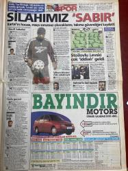 TAKVİM GAZETESİ DOĞUM GÜNÜ HEDİYESİ - 26 TEMMUZ 2000 -TAM TAKIM 16 SAYFADIR -Concorde-Balic-Hakan-Jardel-Oktay-Dürüst-Pope-Abdülkadir-Turgay Demir-Nouma-Stoilov-M.Yakın-Tayfun-Dimas-Abbas-Faruk Özçakın-Denizli-Gökhan-Tufan-Mehmet Ayaz-Mustafa Doğan-Ömer-Uche-Preko-Agassi-Michael Johnson-Serkan-İsmail Uygur-Taffarel  113 ölü-Concorde faciası-Sesten hızlı giden uçak düştü-Kartal bu kez kararlı-Şampiyonluk için geliyorum-Hakan cuma günü imzalıyor-20 milyarı geri ver-Jardel’den suçlama-Abdülkadir’den “sol” garantisi-Silahımız sabır-Stoilovlu Levski çok iddialı geldi-Fener pusuya yattı-Biyonik Mirkoviç-Üç genç yolcu-Terminötör Ömer-Yıllanmış şarap Uche-Kral dönüyor-Yine pres futbolu-Kaderi Münih’te belli olacak-Takımın ödülü 1 günlük izin-Çapkın-Birgi eşit şanstalar