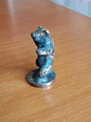 BERLİN AYISI PİRİNÇ DÖKÜM NADİR KOLEKSİYONLUK DEKORLUK..