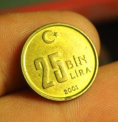 2001 TÜRKİYE 25.000 LİRA