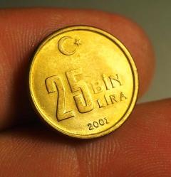 2001 TÜRKİYE 25.000 LİRA