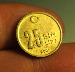 2001 TÜRKİYE 25.000 LİRA