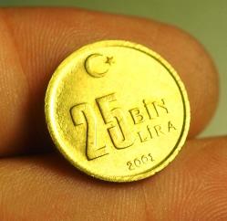 2001 TÜRKİYE 25.000 LİRA