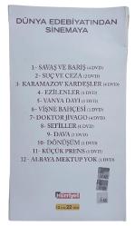Edebiyat Eserlerinden Dünya Sinemasına Set 4 (22 Dvd 12 Film)