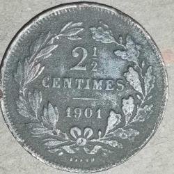 LUKSEMBURG  1901   2,5  CENTIMES