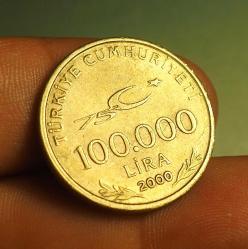 2000 TÜRKİYE 100.000 LİRA