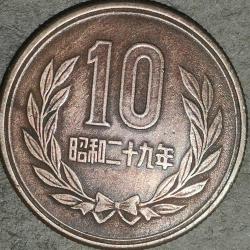 JAPONYA 1954  10 YEN