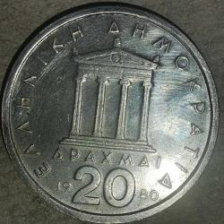 YUNANİSTAN  1980  20  DRAHMİ