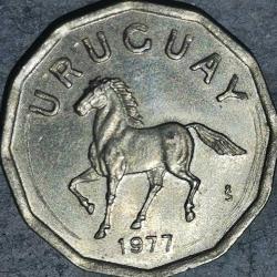 LOT.9 » URUGUAY  1977    10 CENTESIMOS