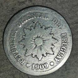 URUGUAY 1909  2 CENTESIMOS