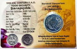 1999 Fao Gıda Güvenliği Hatıra 50000 Lira..