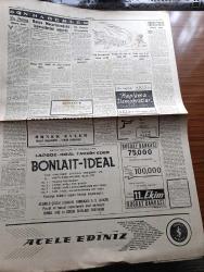 Cumhuriyet Gazetesi - 3 Ekim 1958 - Amerkan hazine bakanı Anderson Başbakan Adnan Menderes ile görüştü - Diyanet İşleri Reisi Eyüp Sabri Hayırlıoğlu Derhal Vazifesinden İstifa Etmeli - Türkiye'ye Modern Silahlar Verilecek - 25 Ağustosa Kadar Gümrüklere Gelen Mallar - Porselen Fabrikası Açıldı - Eczacıbaşı Fabrikası Bu Sene 3600 Ton Sofra Takımı Ve Sıhhi Malzeme İmal Edecek - Kur'an-ı Kerim'in Latin Alfabesiyle Yazılması - Batık Dumlupınar Denizaltısı'na Dün Halat Takılamadı fotoğraf - İlk Kadın Jet Pilotumuz Leman Bozkurt Vazife Başında  - Osmanlı Donanmasının Tarihinde Karanlık Sayfalar Yazan Cemalettin Saraçoğlu Yazı Dizisi - Küba'ya Tayin Edilen İlk Türk Büyükelçisi Nureddin Pınar - Tekrar Perdeye Dönen ve Dönecek Eski Sinema Yıldızları Greta Garbo  Marika Rökk fotoğraflar - İsrail Ormanlarının Robin Hood'u Derleyen M. Kenan Kan Yazı Dizisi - Maliye Bakanı Hasan Polatkan Yeni Delhi'ye Hareket Etti - Galatasaray Beyoğluspor'u farklı Yendi - 100.000 kişilik stadın arsası alınamıyor