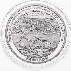 2011 AVRUPA GENÇLİK OLİMPİK OYUNLARI GÜMÜŞ HATIRA TRABZON (SERTİFİKALI)
