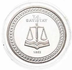 2012 SAYIŞTAY'IN 150. YILI GÜMÜŞ HATIRA (SERTİFİKALI)