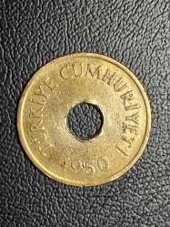 1950 YILI MADENİ 1 KURUŞ ÇÇT TCM 5200