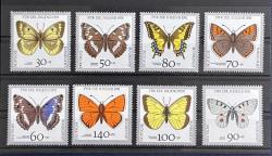 1991 Almanya - Kelebek Temalı Pul serisi
