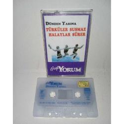 Kaset Grup Yorum, dünden yarına türküler susmaz halaylar sürer. Orijinal. 1991 kemik baskı. Koleksiyonluk