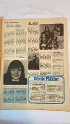SAMANYOLU ELBİSE PATRON İLAVELİ MECMUA DERGİ - 24 MAYIS 1973 — SAYI: 73 - CEM GÖKMEN - JAGGER - RICHARD - MOODY BLUES - JOE BROWN - RICKY WILDE - DONNY OSMOND - JIM CAPALDI - DAVE GILMOUR - STEVE MORRLot - JOHN DENSMERE - TONY BLACKBURN - TANJU OKAN - NİLÜFER - ÇİĞDEM - SALİM DÜNDAR - ESİN AVŞAR - SÜHEYL DENİZCİ - ÜMİT AKSU - ÖMÜR GÖKSEL - AYLA DİKMEN - EROL BÜYÜKBURÇ - VERDA SÜMER - FATOS BALKIR - BERKANT - GÖKBEN - KAMURAN AKKOR - MEHMET TANERİ - METİN ERSOY - ÖZDEMİR ERDOĞAN - ÖMER AYSAN - SELÇUK ALAGÖZ - SELDA - SEVİL HASMAN - SUNA ARTUN - ZALİHA - ROBERT MITCHUM - KETEN ÇANTA - YOU CAN’T ALWAYS GET WHAT YOU WANT - SAD DAY - LET IT BLEED - STRAWBERRY FIELDS FOREVER - HEY MAMA - ARKADAŞ DUR BEKLE - SİZİN İÇİN PROGRAMI - GOODBY T’JANE - DARK SIDE OF THE MOON - BILLION DOLLAR BABIES - HOUSES OF THE HOLY - ALOHA FROM HAWAII - LADY SINGS THE BLUES - THE TWELFTH OF NEVER - STUCK IN THE MIDDLE WITH YOU - HAYAL GÜCÜ -  40 SAYFA