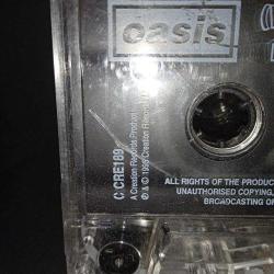 Kaset Oasis what's the story morning glory. Orijinal. 1995 İngiltere baskı. kartoneti yok. kaset baştan sona dinlendi sorunsuz çalışıyor